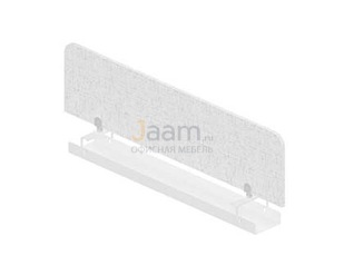 Мебель для персонала Экран-перегородка (Ткань) с кабель-каналом для сдвоенных столов RP-94.3,MKZ-0140