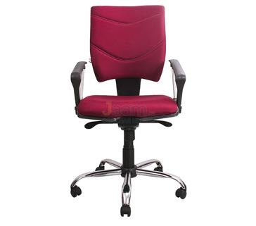 Кресло для персонала Spring Lux grey cfs silver