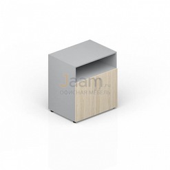 Кабинет руководителя Офисный шкаф документов/оргтехники с ручками (хром) EMLD768