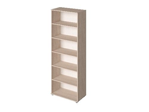 Офисный шкаф стеллаж высокий широкий Public comfort P-67 770x406x2100 (Дуб сантана светлый)