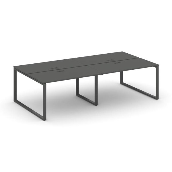 Рабочая станция 2-х сторонняя SN-6O.DRS-054 (3160х1632х750) (Антрацит/Металл Антрацит)