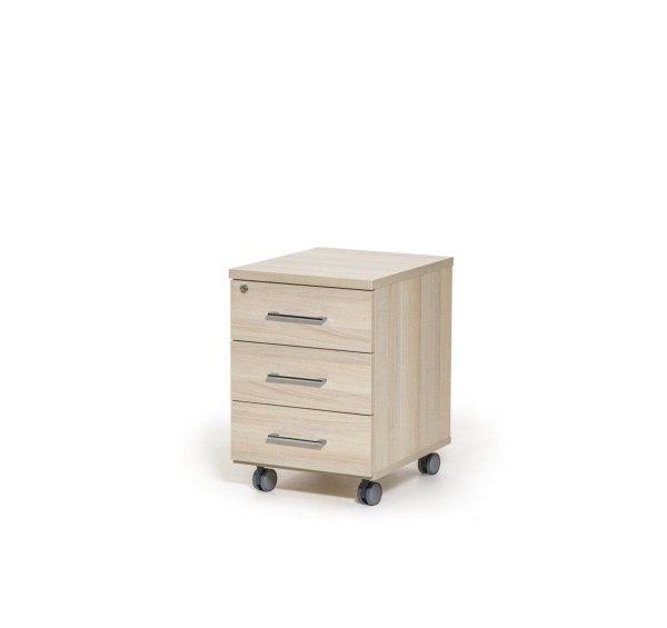 Тумба подкатная 3 ящика Fermo 72T002 410x500x600 (Светлый дуб)