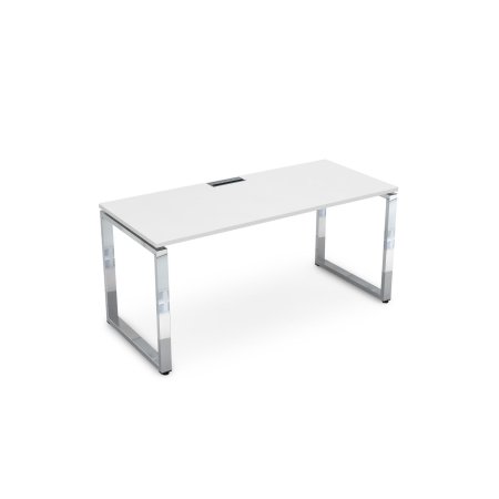 Стол рабочий Gloss line НСР-О.006.2 2000x900x750 (Белый премиумХром)