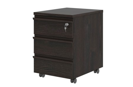 Тумба подкатная с 3-мя ящиками FRANKLIN DM (430х560х610) (Дуб Термо)
