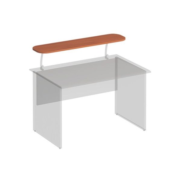Полка овальная (ДСП) под кронштейны Матрица ФС 401 1200x300x18 (Испанский Орех/Орех гварнери)