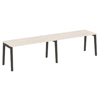 Рабочая станция на деревянных опорах Onix Wood OW.RS-2.4.7 3160x720x750