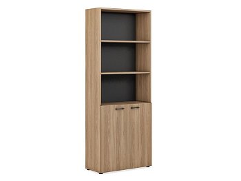Шкаф для документов (низ малые фасады, верх открытый) EVOLUTION (800х364х2050)