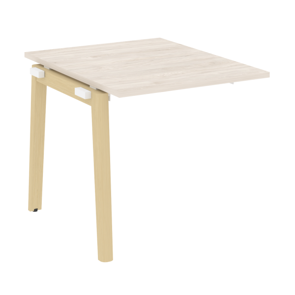 Проходной наборный элемент переговорного стола на деревянных опорах Onix Wood OW.NPRG-0 780x980x750