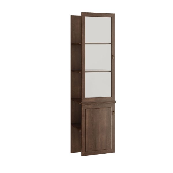 Наполнение шкафа 1 створка левая Ministry MNS29544 500x516x1964 (Дуб шоколад)