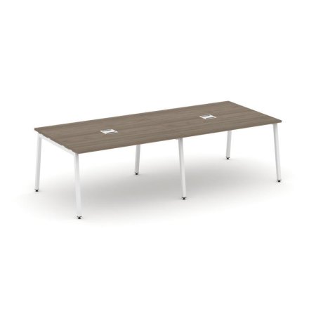 Стол переговорный SN-4A.SPRG-044 (3160х1180х750) (Вяз Благородный/Металл Белый)