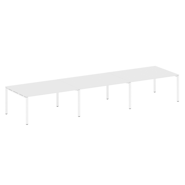 Переговорный стол 3 столешницы Metal System Style БП.ПРГ-3.4 4800x1235x750