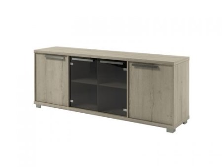 Шкаф низкий Vestar Z-14-12 2160x500x832 (Дуб Галифакс белый/Бетон Чикаго)