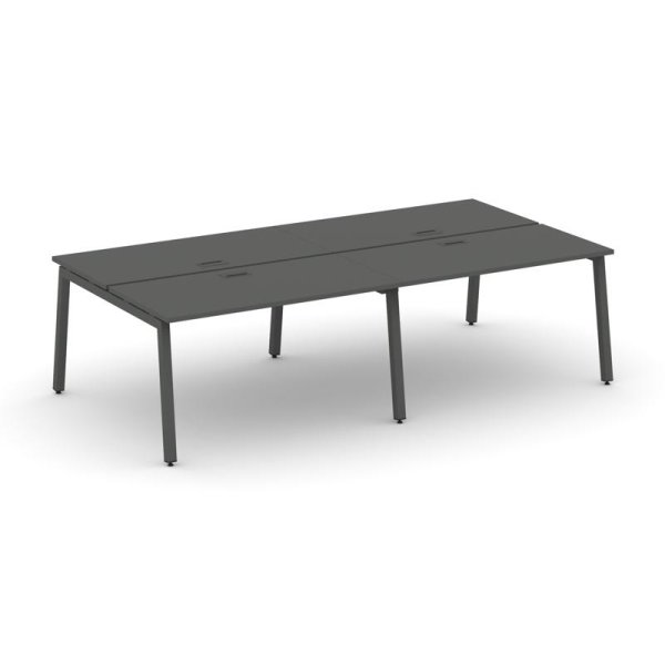Рабочая станция 2-х сторонняя SN-5A.DRS-054 (3160х1632х750) (Антрацит/Металл Антрацит)