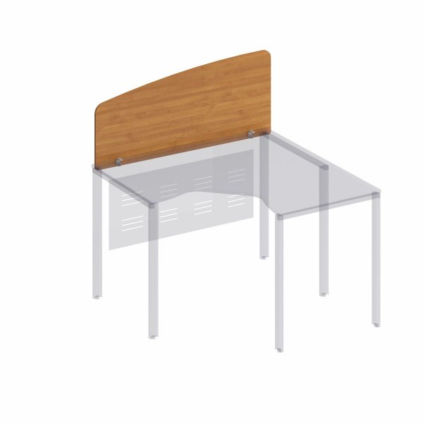 Экран настольный боковой стола эргономичного без кронштейнов Формула МП ФР 425 1180x500x16 (Вяз светлый)