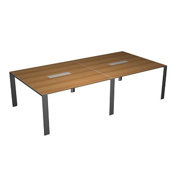 Стол для переговоров П-опоры ноги-хром X7 X7R05 C 3200x1400x720