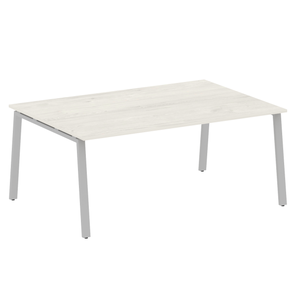 Стол для переговоров (1 столешница) на А-образном м/к Metal System Style БА.ПРГ-1.5 1800x1235x750 (Дуб наварра/Серый металл)