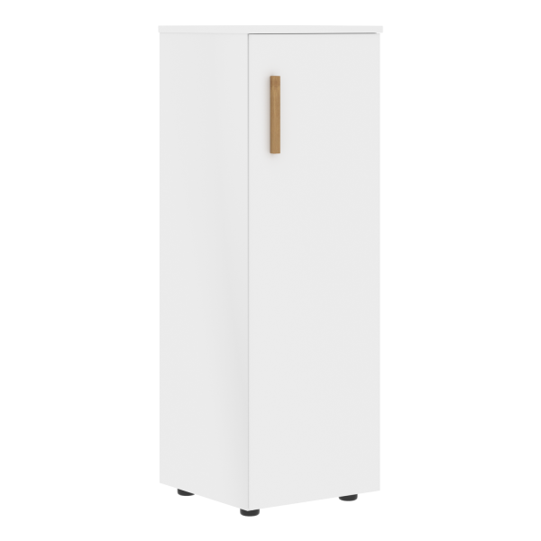 Шкаф колонка с глухой средней дверью Forta FMC 40.1 399x404x1197 (Белый премиум)