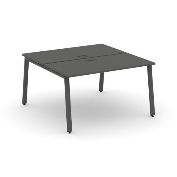 Рабочая станция 2-х сторонняя SN-6A.DRS-001 (980х1232х750) (Антрацит/Металл Антрацит)