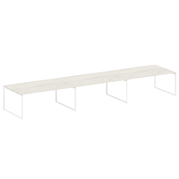 Переговорный стол 3 столешницы Metal System Style БО.ПРГ-3.5 5400x1235x750
