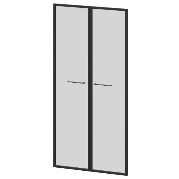 Фасады рамочные стеклянные Кортез KZF-48RS(Ч) 784x20x1564 (Тонированный)