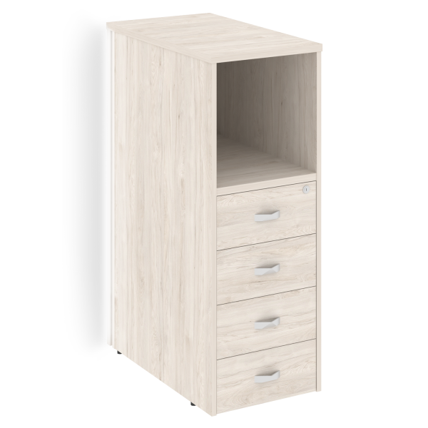 Тумба с подсветкой 4 ящика завершающая, левая Onix O.R-TV-4.SL 436x767x1185