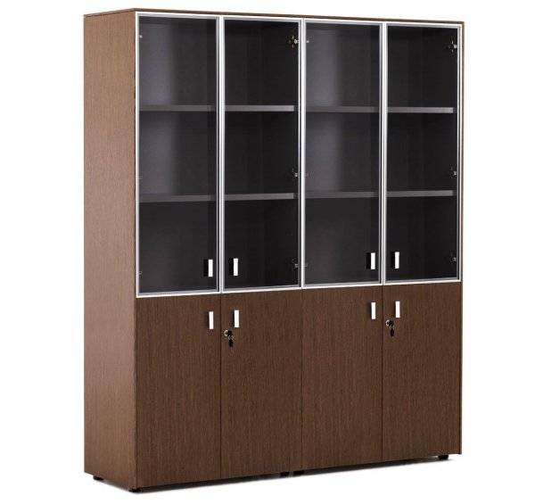 EXE Шкаф комбинированный (Орех/Хром)