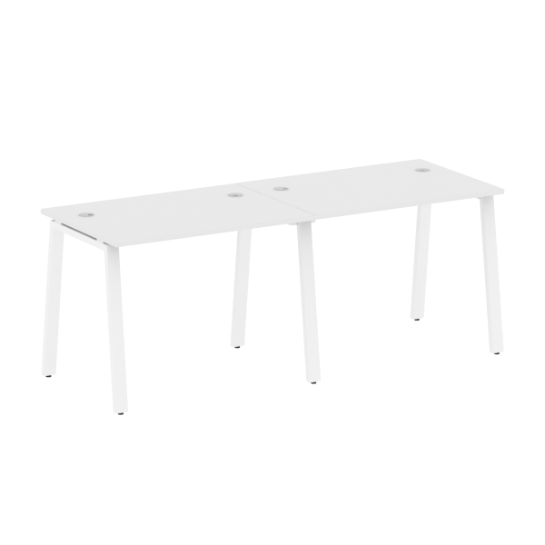 Рабочая станция на 2 рабочих места на А-образном м/к Metal System Style БА.СМ-2.1 2000x720x750