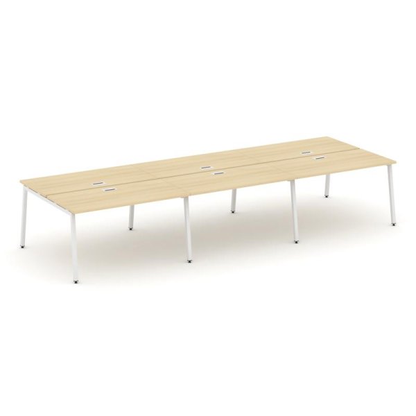 Рабочая станция 2-х сторонняя SN-4A.DRS-062 (3540х1232х750) (Акация Лорка/Металл Белый)