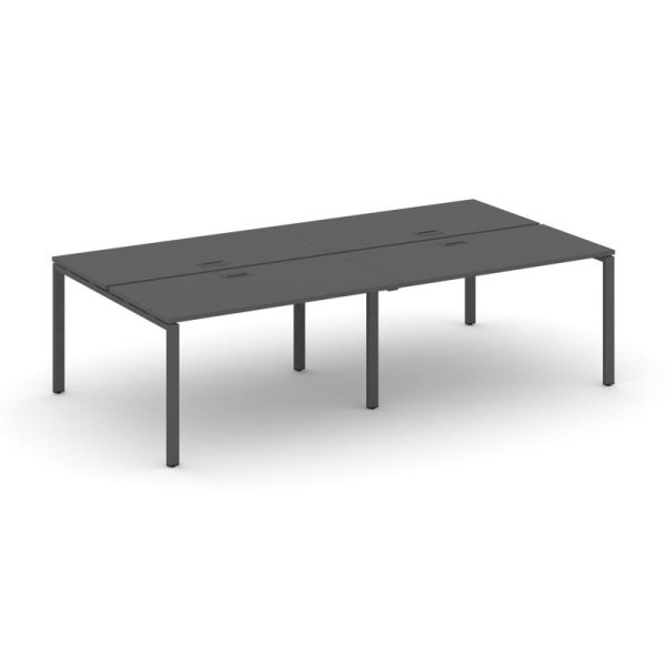 Рабочая станция 2-х сторонняя SN-6P.DRS-054 (3160х1632х750) (Антрацит/Металл Антрацит)
