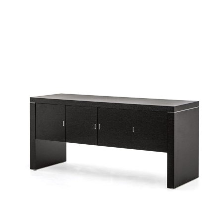 Греденция, 4 двери, шпон Titano TI43L180062W8R 1800x600x830 (Черное дерево)
