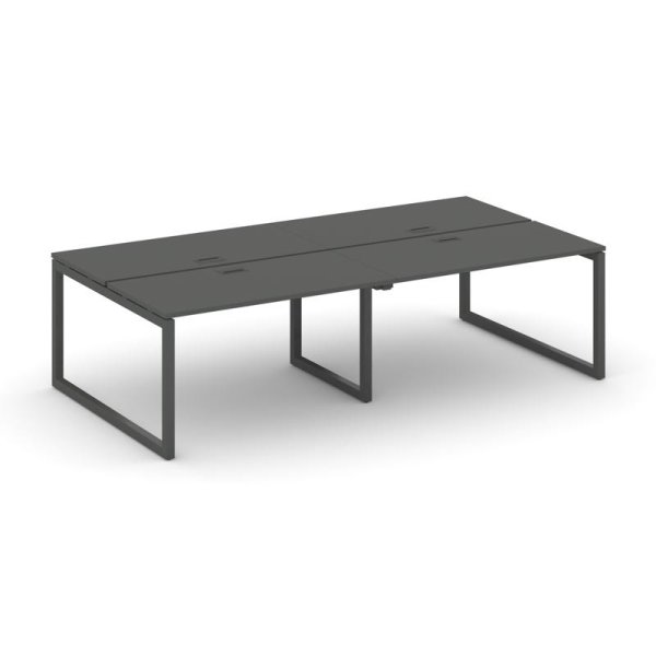 Рабочая станция 2-х сторонняя SN-5O.DRS-044 (3160х1432х750) (Антрацит/Металл Антрацит)