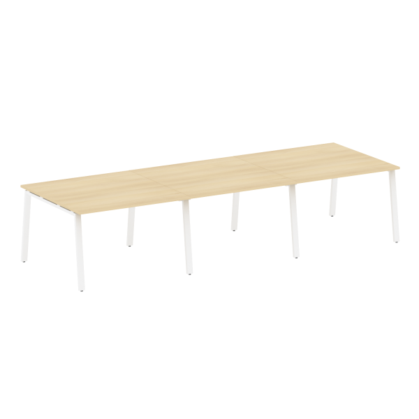 Стол для переговоров (3 столешницы) на А-образном м/к Metal System Style БА.ПРГ-3.2 3600x1235x750