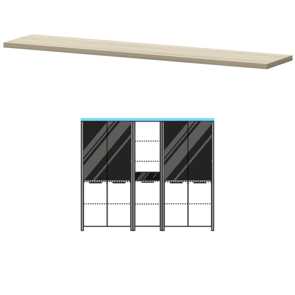 Топ Акцент КТ-75.38 2180x441x38