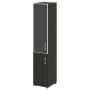 Шкаф для документов узкий со стеклом черным LT.SU-1.2 R (L) black
