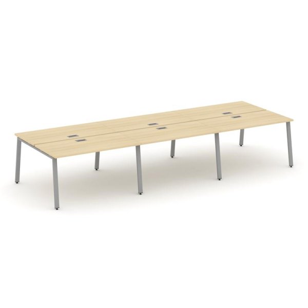 Рабочая станция 2-х сторонняя SN-6A.DRS-062 (3540х1232х750) (Акация Лорка/Металл Серый)